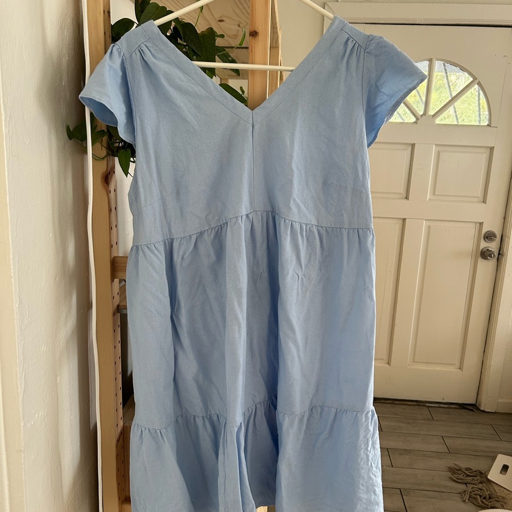 Isabel Maternity by Ingrid & Isabel Light Blue Mini Dress
